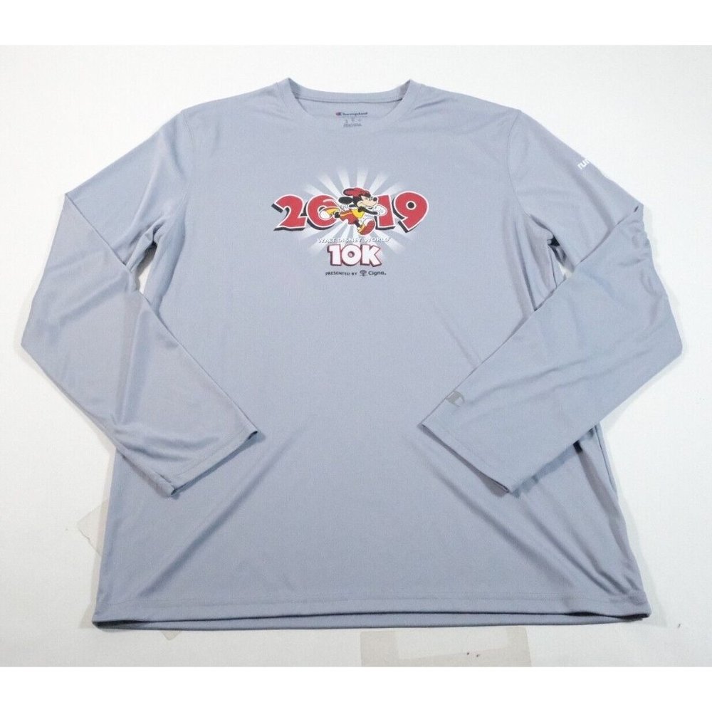 Run Disney 2019 10k Minnie Mouse Long Sleeve Athletic Shirt Size M